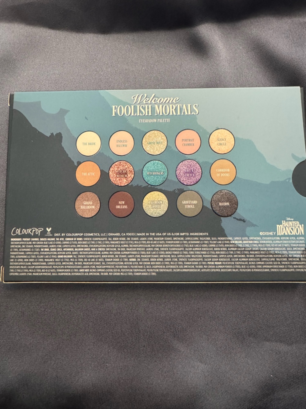 ColourPop Welcome Foolish Mortals Palette - Teal & Purple Eyeshadow - Picture 3 of 3